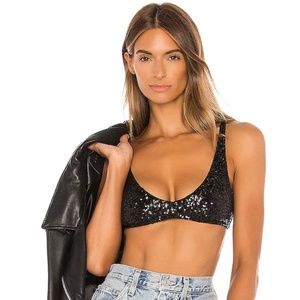Only Hearts / Shine On Bra in Black / Size Small